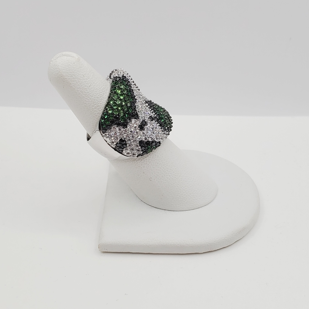 925 Sterling Silver Modern Statement Ring - image 7